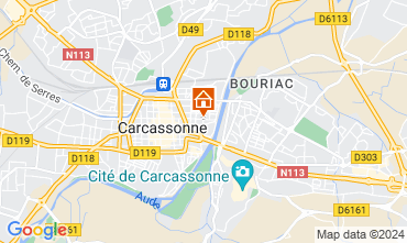 Kaart Carcassonne Bed & breakfast 126050