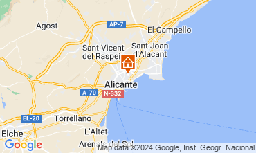 Kaart Alicante Appartement 127719