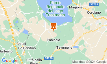 Kaart Castiglione del Lago Appartement 123956