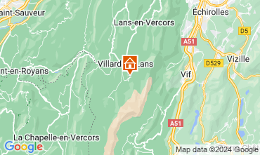 Kaart Villard de Lans - Correnon en Vercors Chalet 48608