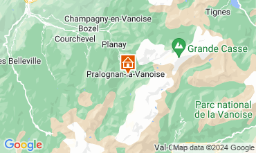 Kaart Pralognan la Vanoise Chalet 128407