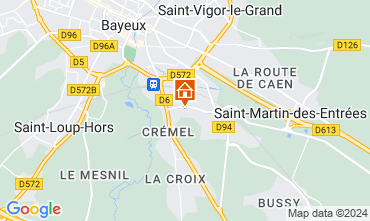 Kaart Bayeux Vakantiehuis 78802