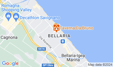 Kaart Bellaria Igea Marina Appartement 118873