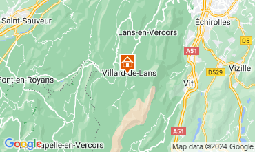 Kaart Villard de Lans - Correnon en Vercors Appartement 128140