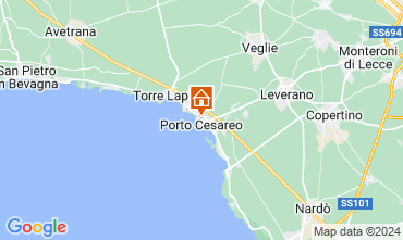 Kaart Porto Cesareo Appartement 128546