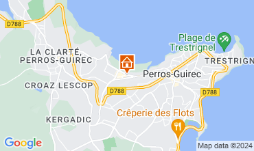 Kaart Perros-Guirec Appartement 7423