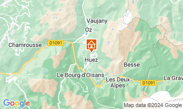 Kaart Alpe d'Huez Appartement 92