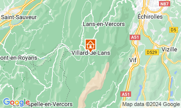 Kaart Villard de Lans - Correnon en Vercors Appartement 3704