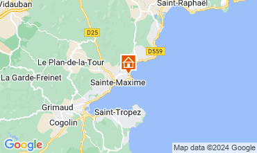 Kaart Sainte Maxime Villa 8541