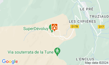 Kaart Superdvoluy- La Joue du Loup Studio 49225