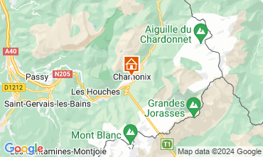 Kaart Chamonix Mont-Blanc Appartement 127598