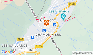 Kaart Chamonix Mont-Blanc Appartement 127598