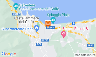 Kaart Castellammare del Golfo Appartement 80319