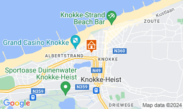 Kaart Knokke-het-Zoute Appartement 125343
