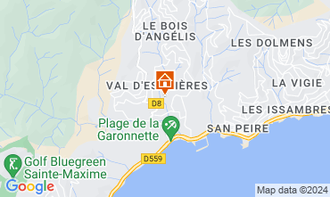 Kaart Sainte Maxime Villa 120445