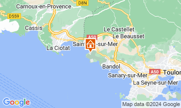 Kaart Saint Cyr sur Mer Villa 93128