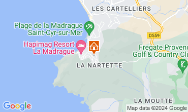 Kaart Saint Cyr sur Mer Villa 93128