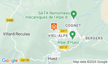 Kaart Alpe d'Huez Appartement 42