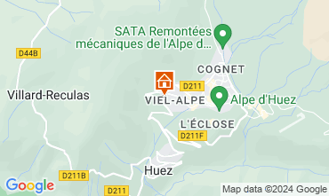 Kaart Alpe d'Huez Chalet 108