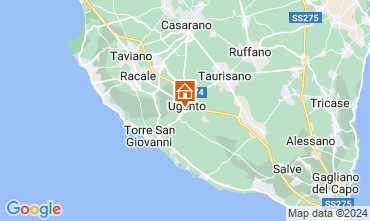 Kaart Ugento - Torre San Giovanni Villa 128223