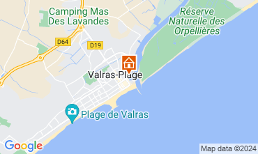 Kaart Valras-Plage (strand) Appartement 127546