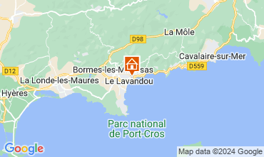 Kaart Le Lavandou Villa 125155