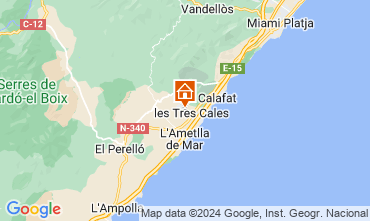 Kaart L'Ametlla de Mar Chalet 126892
