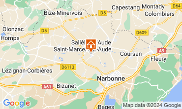 Kaart Narbonne Villa 125783