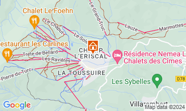 Kaart La Toussuire Appartement 121143