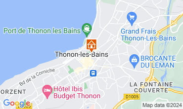 Kaart Thonon Les Bains Appartement 115715