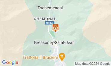 Kaart Gressoney Saint Jean Chalet 111344