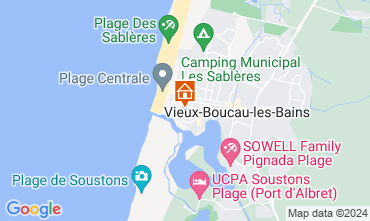 Kaart Vieux Boucau Appartement 85237