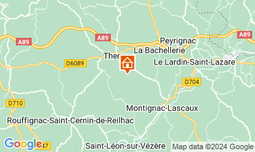 Kaart Montignac sur Vzre (Grottes de Lascaux) Vakantiehuis 91676