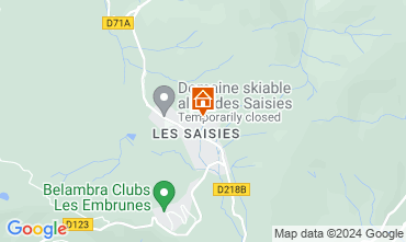Kaart Les Saisies Studio 2714