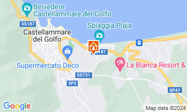 Kaart Castellammare del Golfo Villa 67481