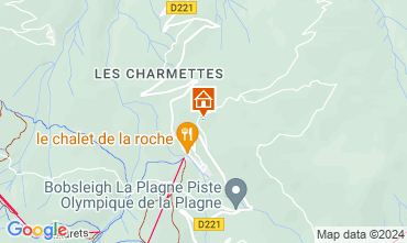 Kaart La Plagne Chalet 2248