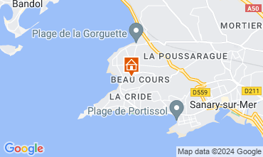 Kaart Sanary-sur-Mer Appartement 79595