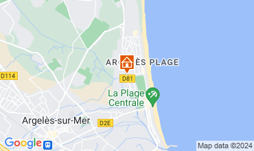 Kaart Argeles sur Mer Studio 90896
