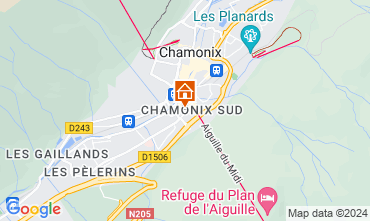 Kaart Chamonix Mont-Blanc Appartement 126572
