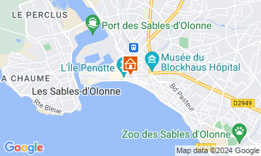 Kaart Les  Sables d'Olonne Appartement 94815