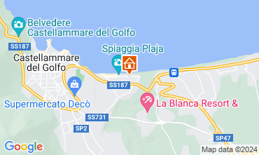 Kaart Castellammare del Golfo Villa 115689