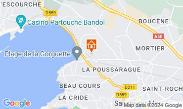 Kaart Sanary-sur-Mer Villa 125686