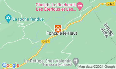 Kaart Foncine le Haut Vakantiehuis 128731