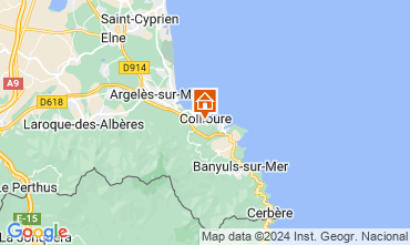 Kaart Collioure Appartement 94928
