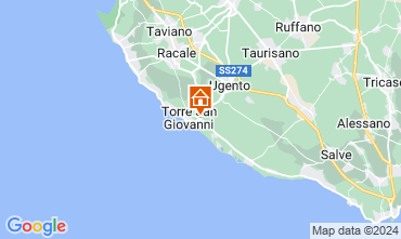 Kaart Ugento - Torre San Giovanni Studio 125447