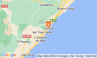 Kaart L'Ametlla de Mar Villa 121815