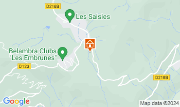 Kaart Les Saisies Chalet 51561