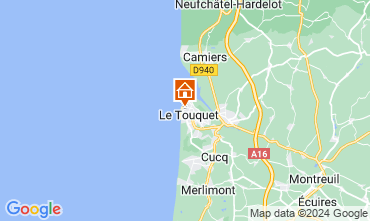 Kaart Le Touquet Appartement 7771