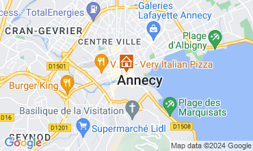 Kaart Annecy Vakantiehuis 94014