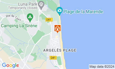 Kaart Argeles sur Mer Appartement 123337